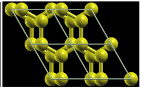 Plot of a Bi-layer Graphene with Yellow Carbon Molecules